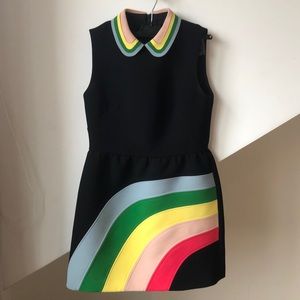 Red Valentino Rainbow Mini Dress